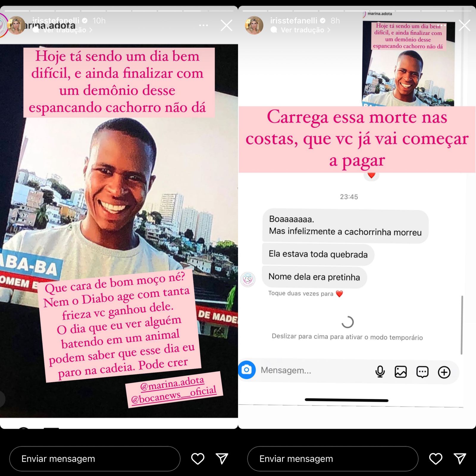 Ex-bbb sai em defesa de cão agredido na Bahia e pede justiça; saiba estado de saúde do pet