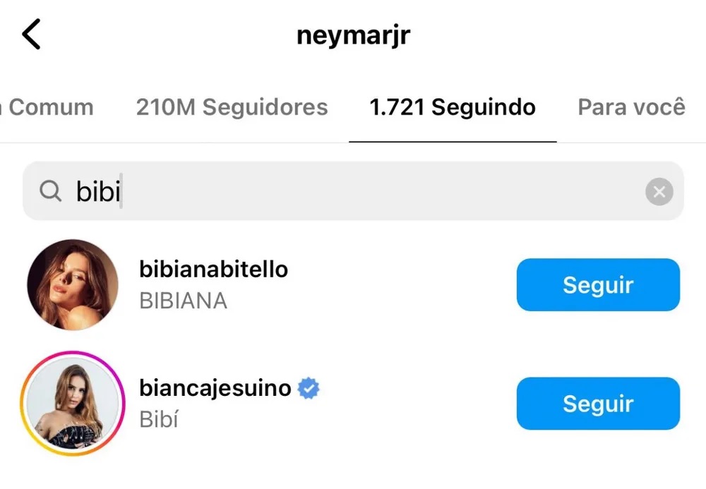 neymar unfollow