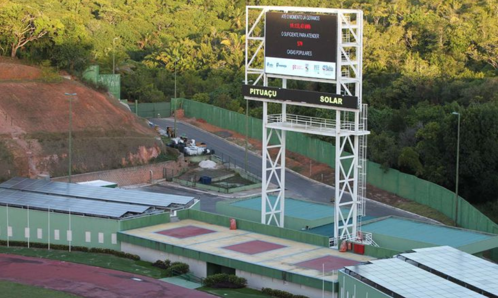 Placar eletrônico do Estádio de Pituaçu