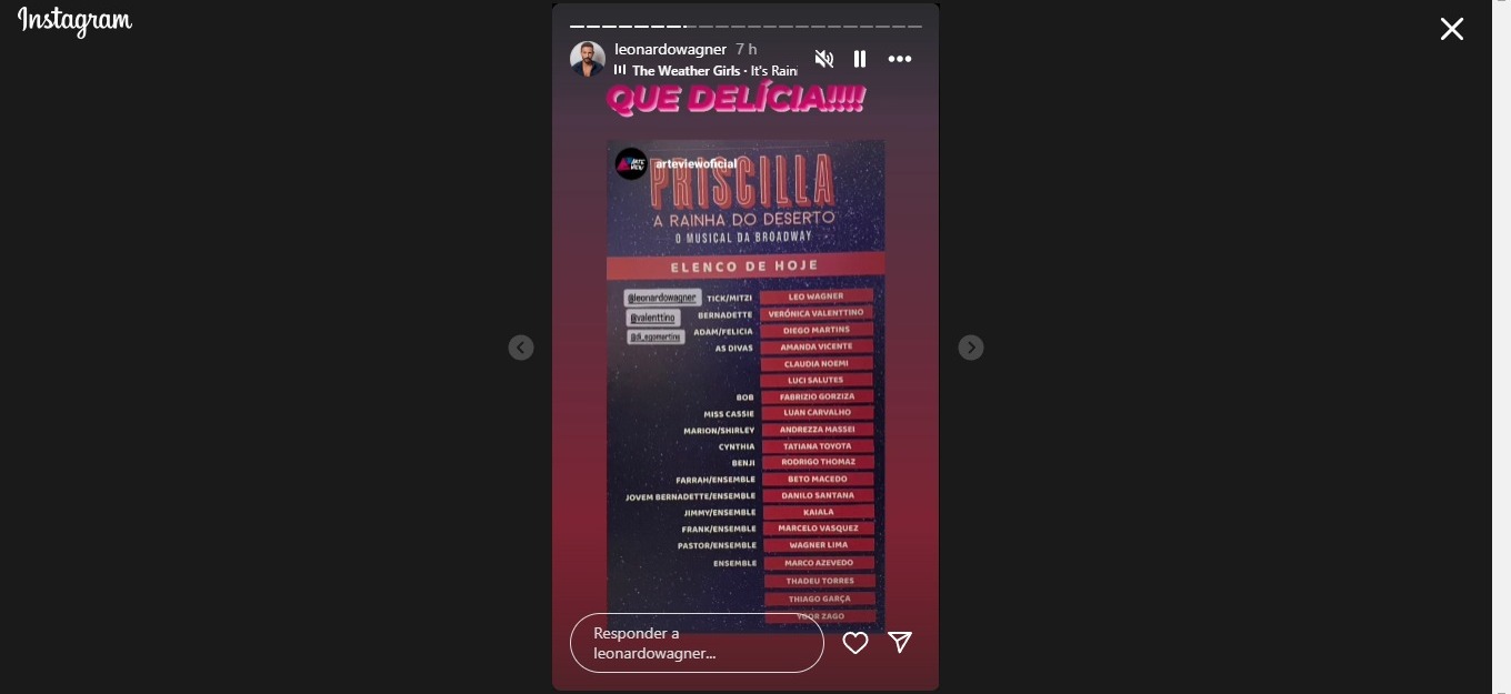 Reprodução: Instagram