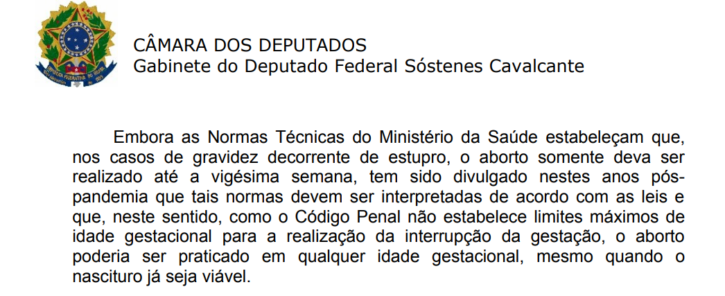 Reprodução/PL 1904/24