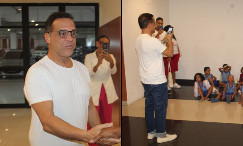 Montagem da participação de Zé Eduardo no evento do Junho Verde