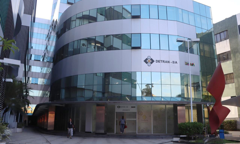 Fachada do novo prédio do Detran-BA, em Sussuarana