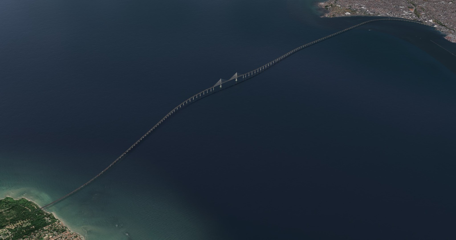 Assinatura de contrato após sondagem inicia nova etapa na construção da Ponte Salvador-Itaparica  |   Bnews - Divulgação Ilustração. Projeto da Ponte Salvador-Itaparica