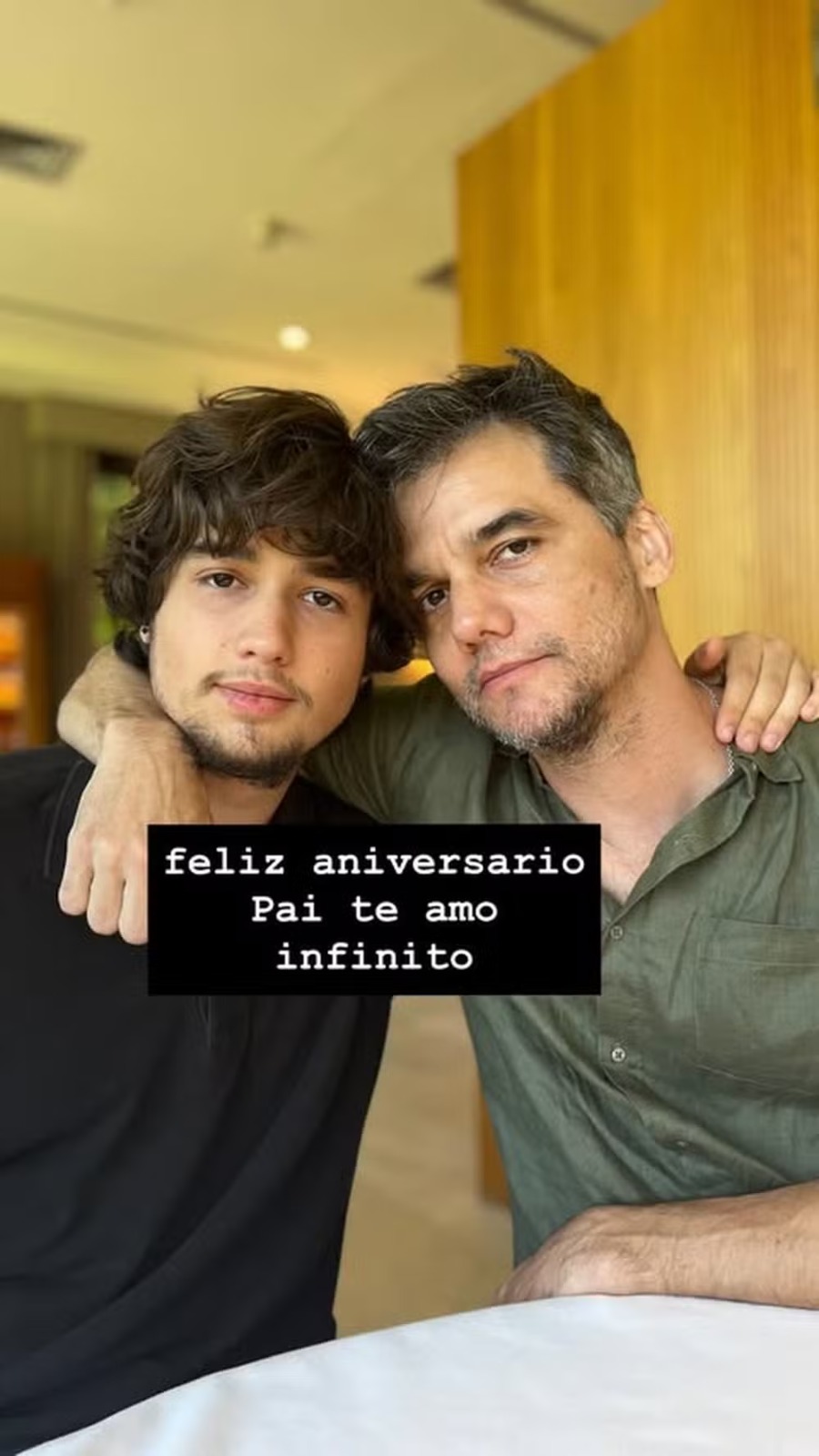 Bem Moura e Wagner Moura — Foto: Reprodução/Instagram