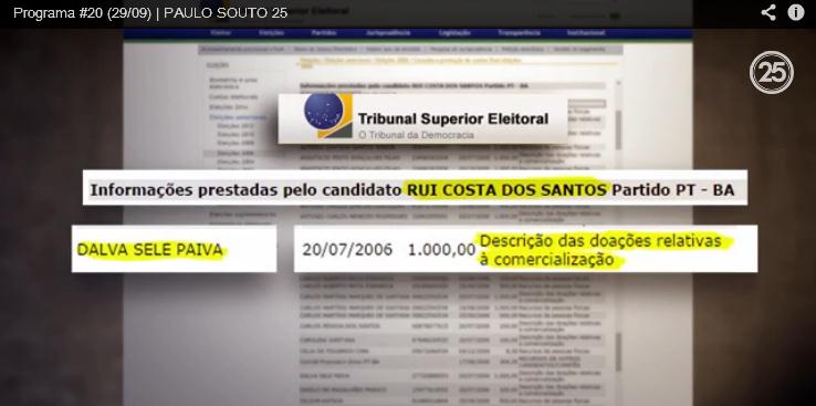 Propaganda do DEM dessa segunda-feira (30) voltou a tratar das denúncias durante a noite