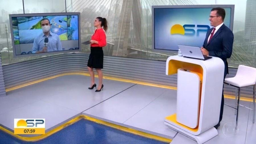 Repórter se confunde e chama apresentadora por nome de outra que já deixou  a Globo