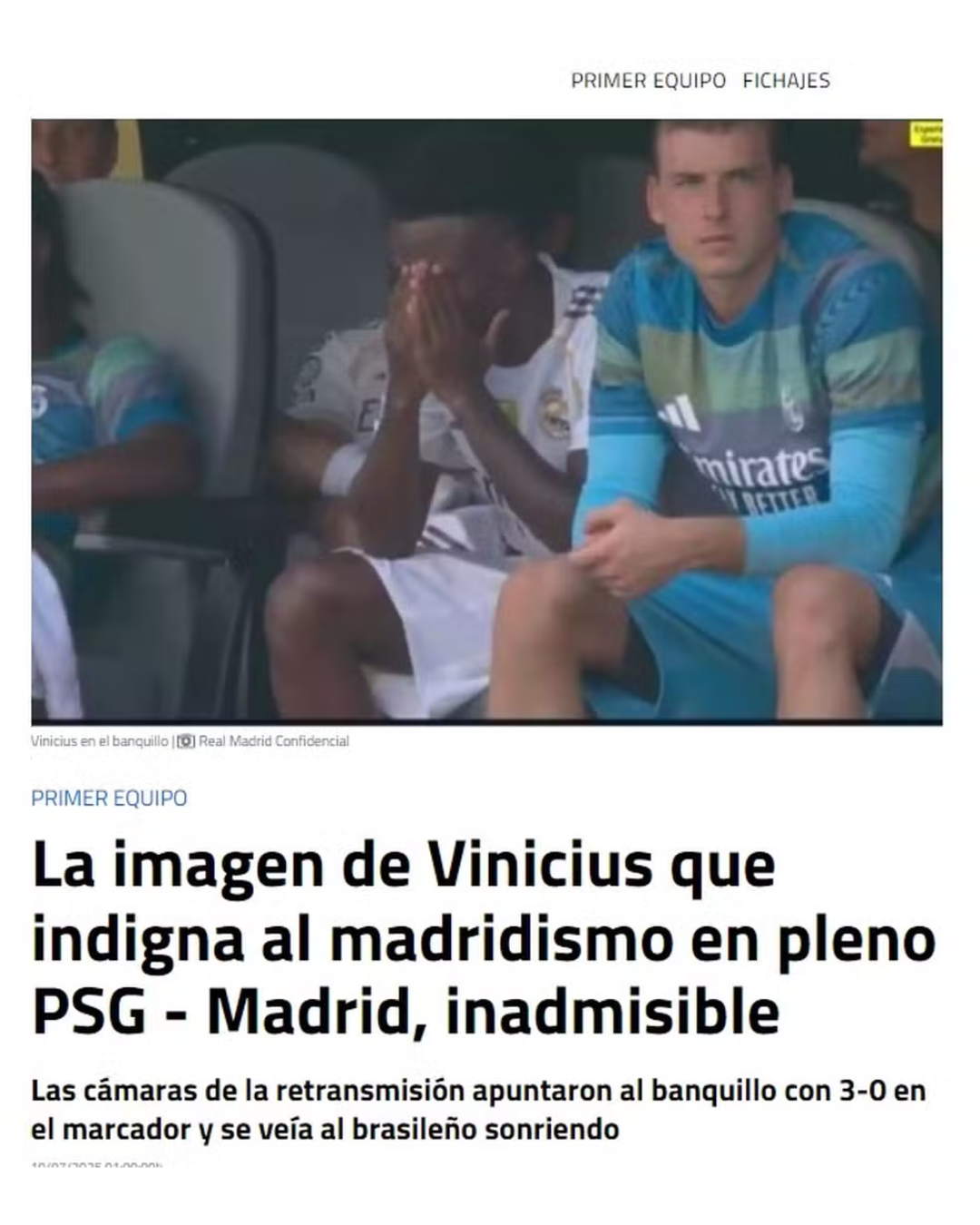 Reprodução/Real Madrid Confidencial