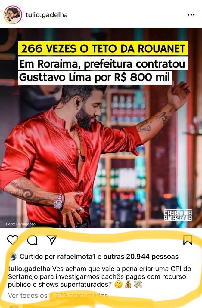 deputado sugere criação de CPI do sertanejo