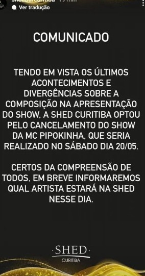 cancelamento