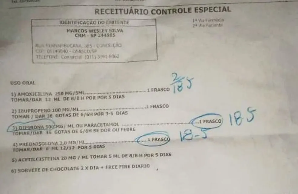 Receita de médico