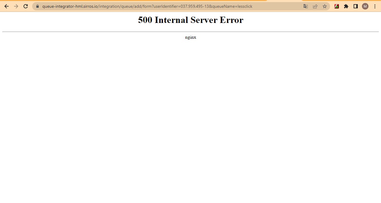 Imagem de site fora do ar
