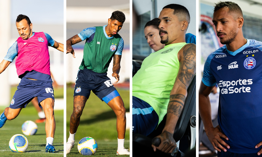 Atletas que seguem sem estrear pelo Bahia no Brasileirão Série A