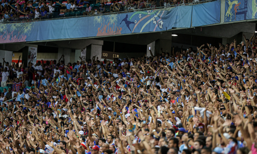 Torcida do Bahia na Casa de Apostas Arena Fonte Nova