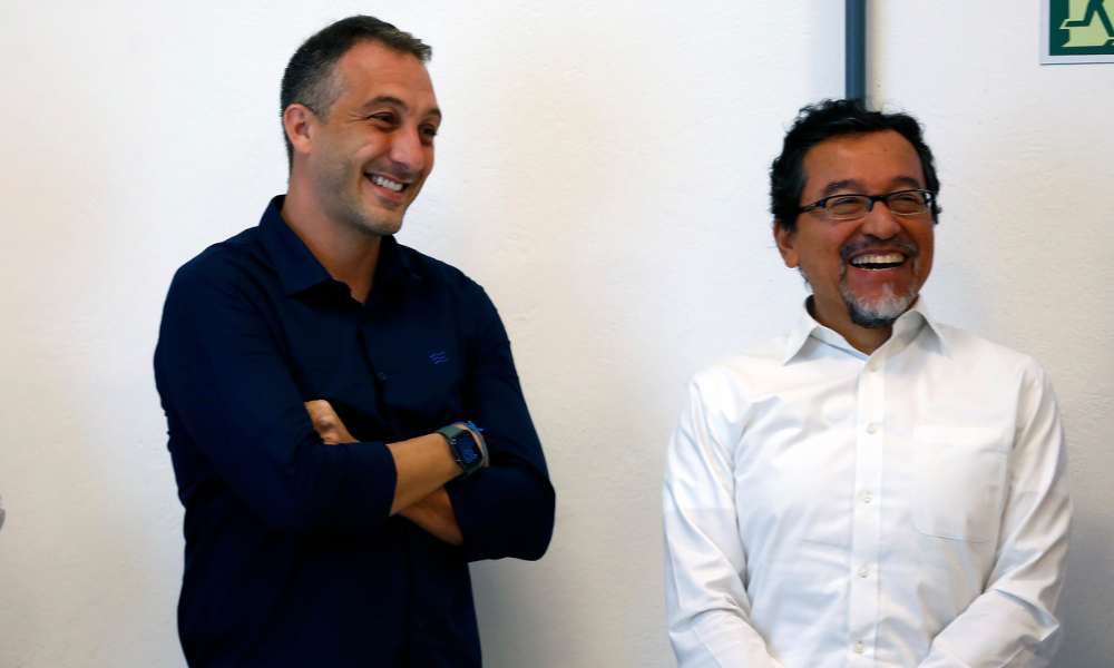 Diretor de Futebol, Cadu Santoro e CEO do Bahia, Raul Aguirre
