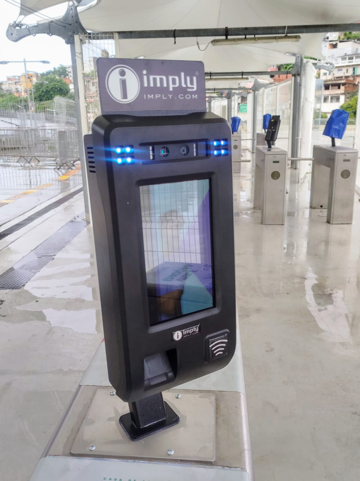 Leitor de biometria facial nas catracas da Fonte Nova