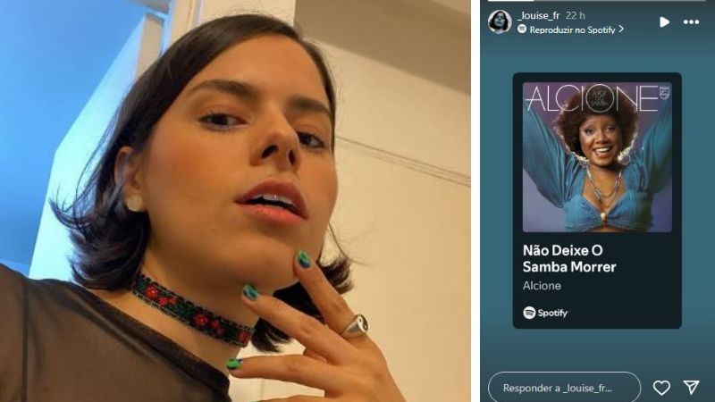 A atriz e cantora Louise França