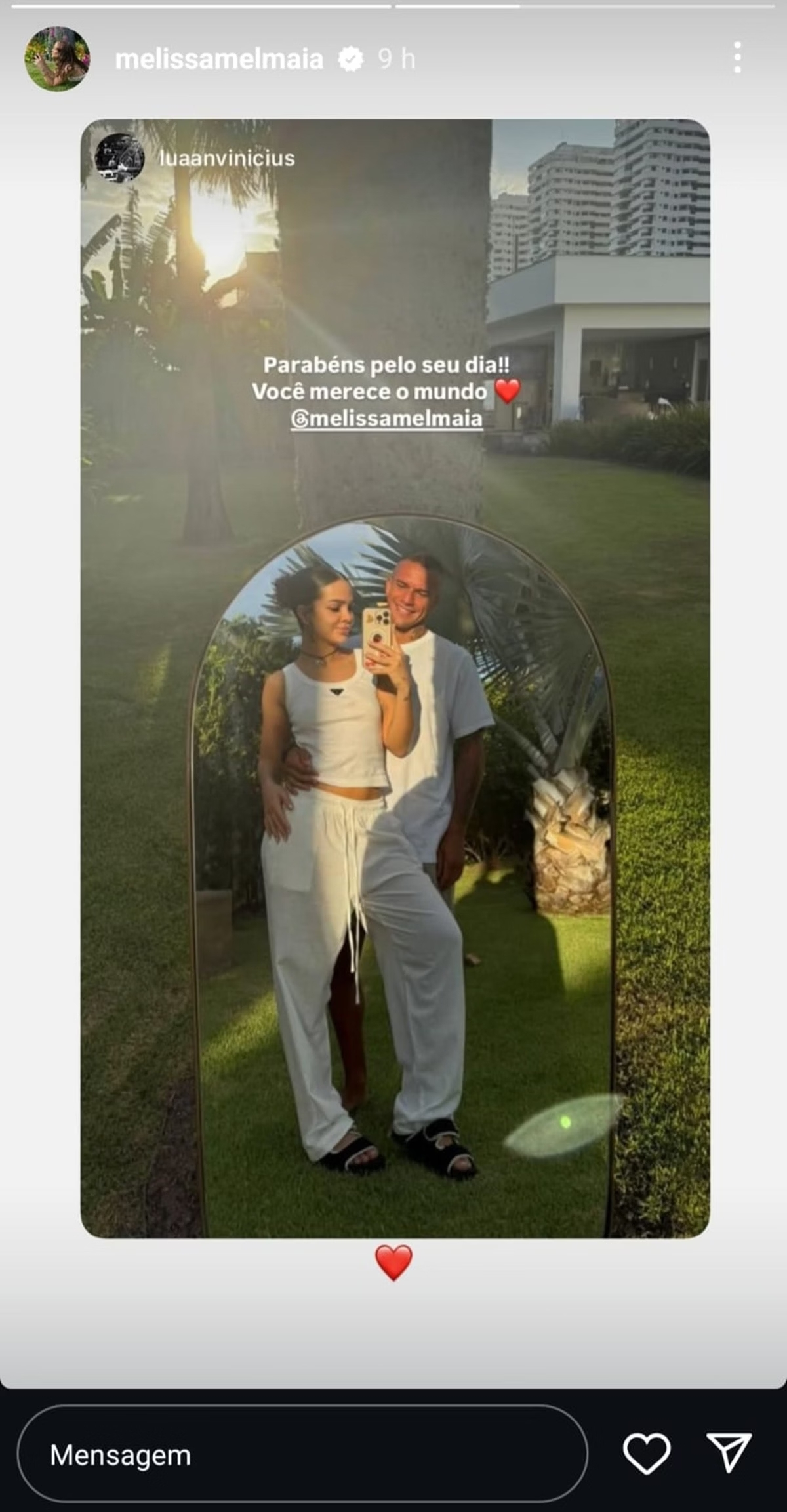 stories de Mel Maia