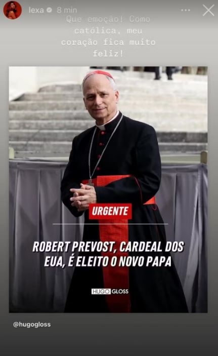 Famosos reagem ao anúncio de que novo papa é escolhido 