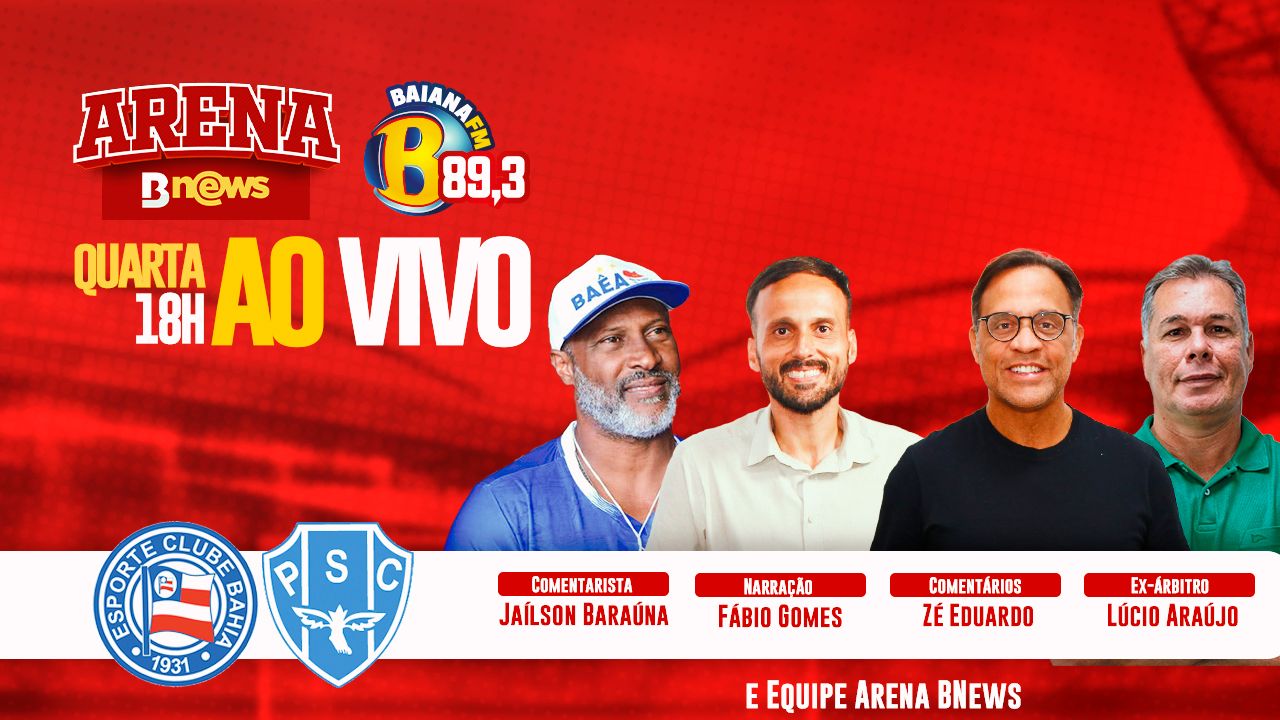 BNewsTV vai transmitir as emoções de Bahia x Paysandu, pela Copa do Brasil