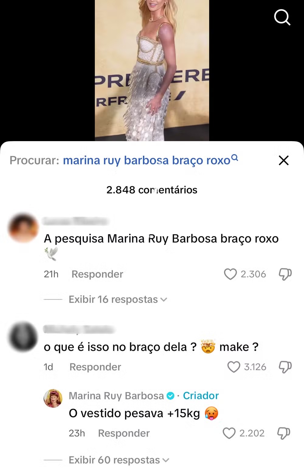 Marina Ruy Barbosa no TikTok — Foto: Reprodução/TikTok