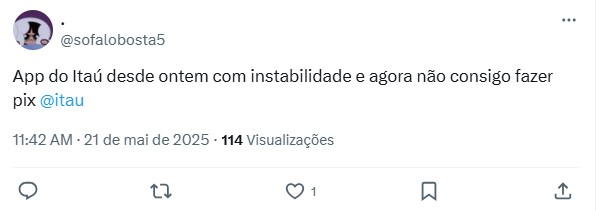 Pix fora do ar