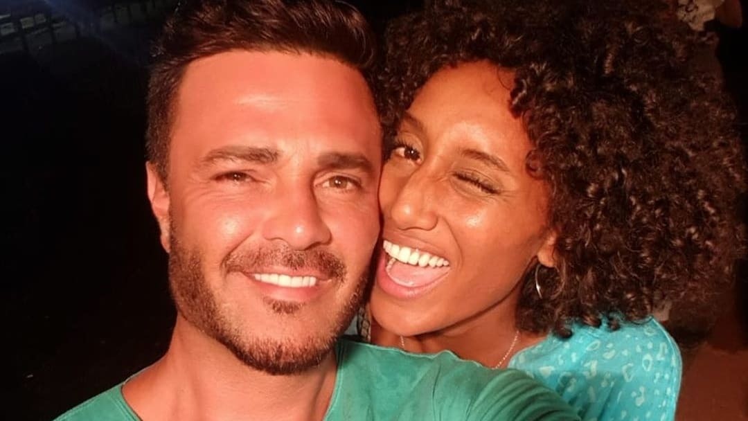 Sabrina Paiva (miss SP) e Rodrigo Phavanello (ex-Fazenda)