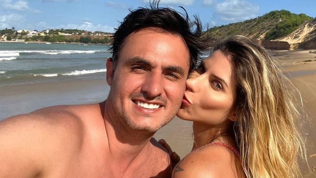 Ana Paula Minerato (ex-Fazenda) e Wesley Santesso