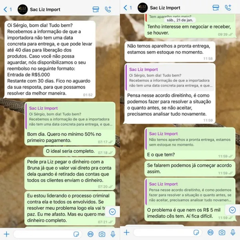 O cliente é uma das 17 vítimas de uma loja com perfil no Instagram. Foto: Arquivo Pessoal