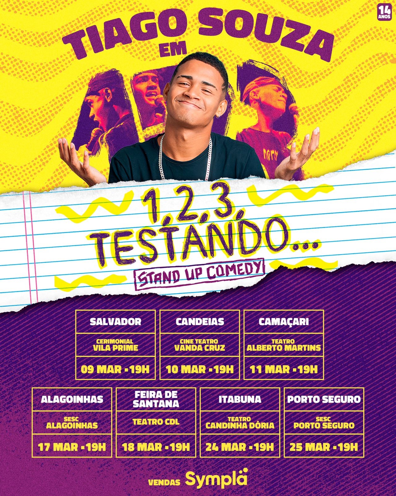 horários do show