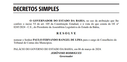 Diário Oficial da Bahia