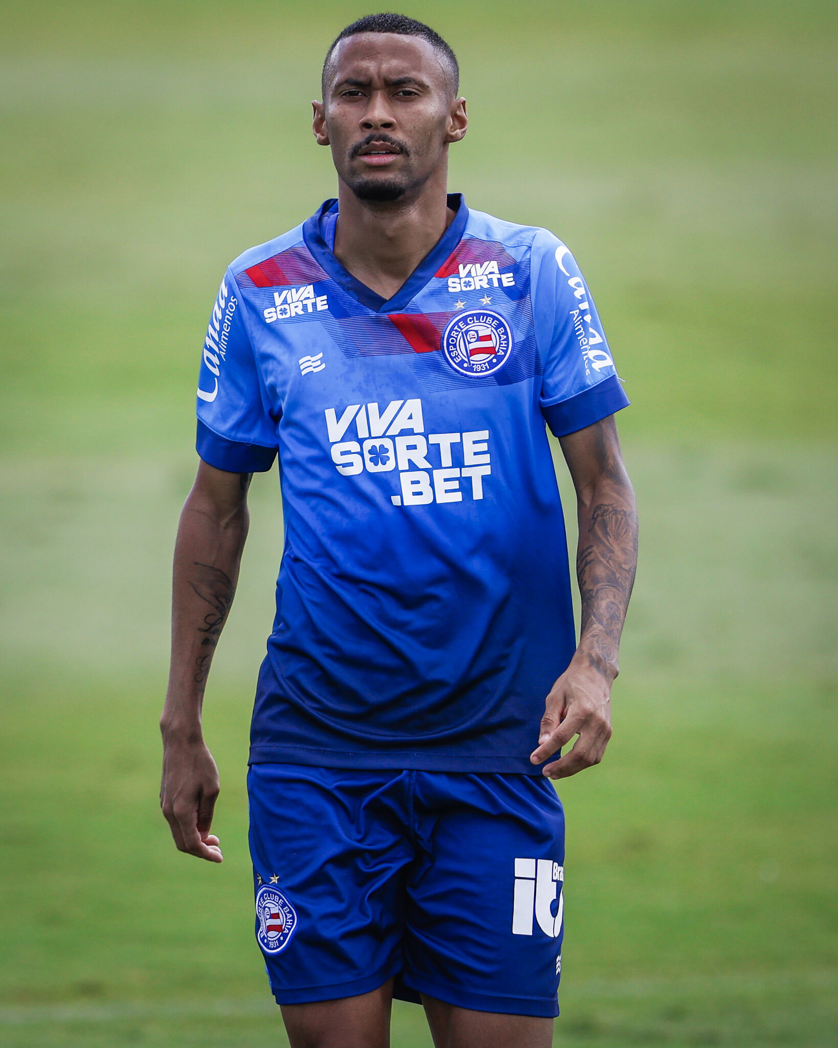 Ademir, no treino do Bahia