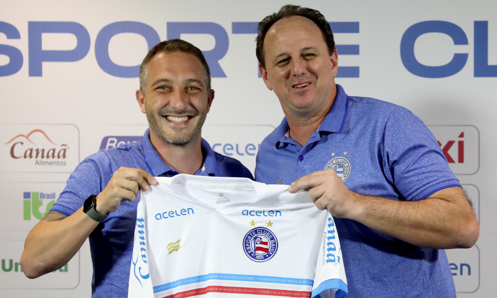 Rogério Ceni em sua chegada ao Bahia, em 2023