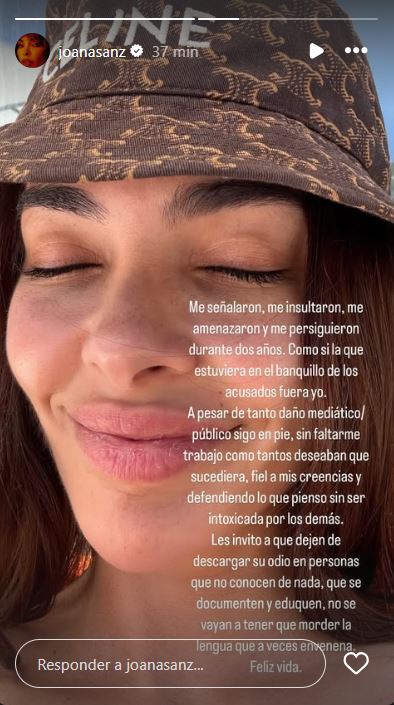 pronunciamento joana sanz