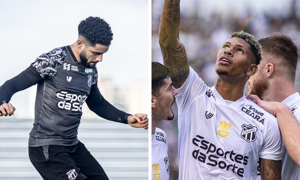 Matheus Bahia e Marcos Victor, atuando pelo Ceará