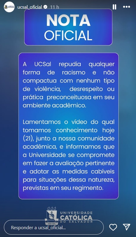 Nota da Ucsal