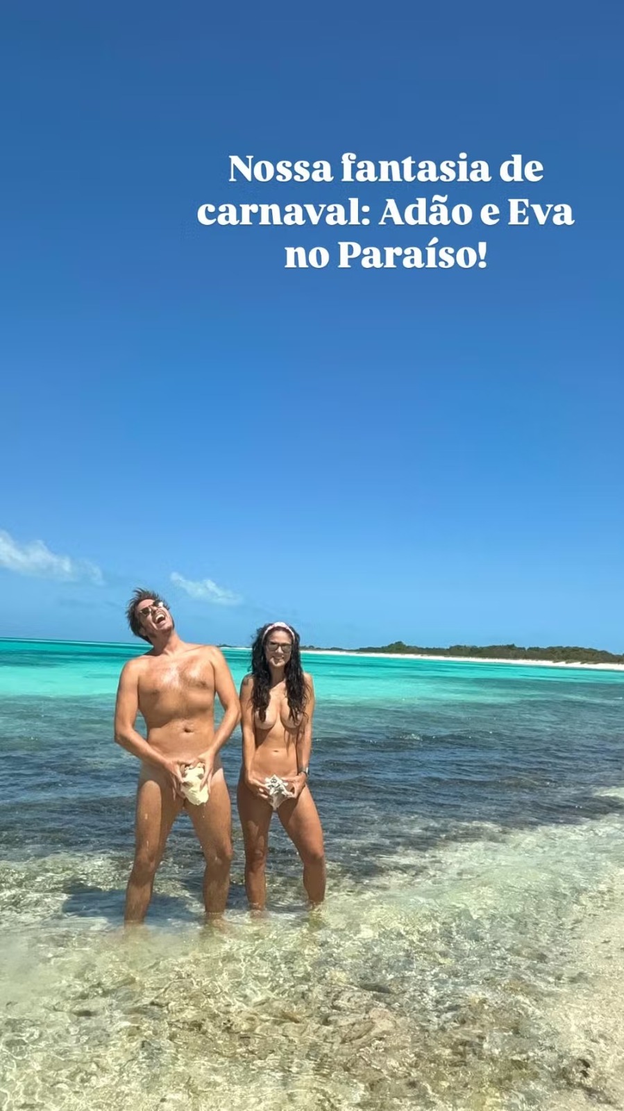 Fábio Porchat curte cenário paradisiaco com a namorada — Foto: Reprodução/Instagram