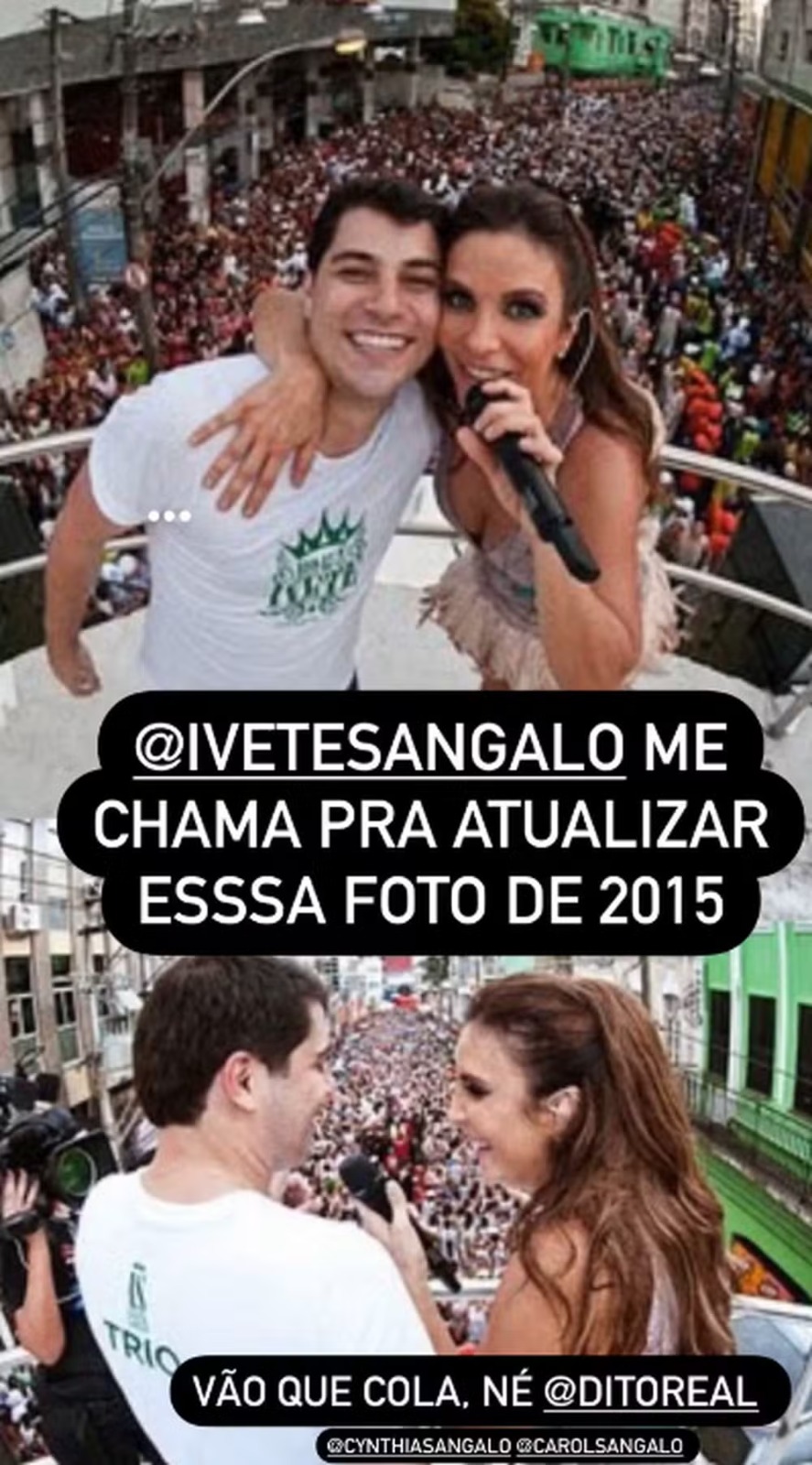 Evaristo Costa e Ivete Sangalo — Foto: Reprodução/Instagram
