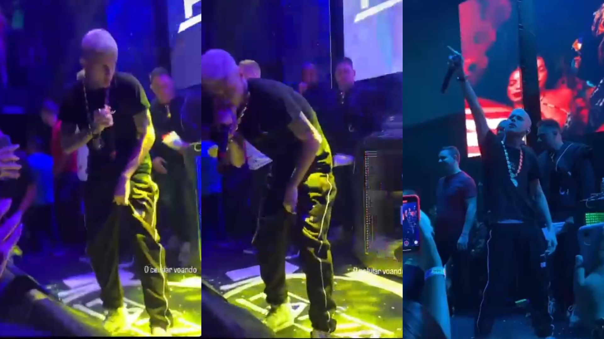 Vídeo: Funkeiro se revolta e quebra celular de fã durante show