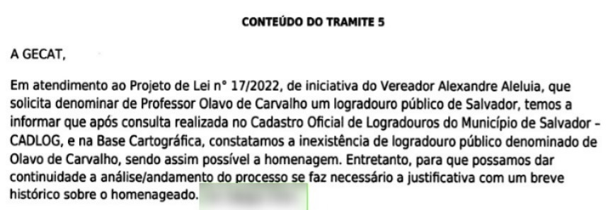 Mensagem interna enviada pela área técnica da Sedur à CMS (Foto: BNews)