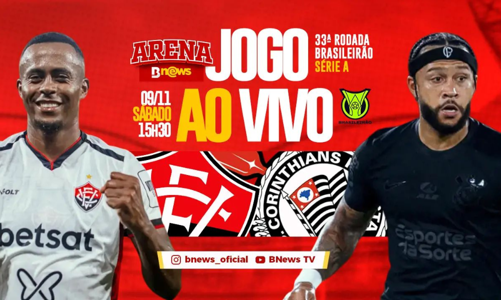 Arena BNews transmite jogo entre Vitória x Fluminense, no YouTube