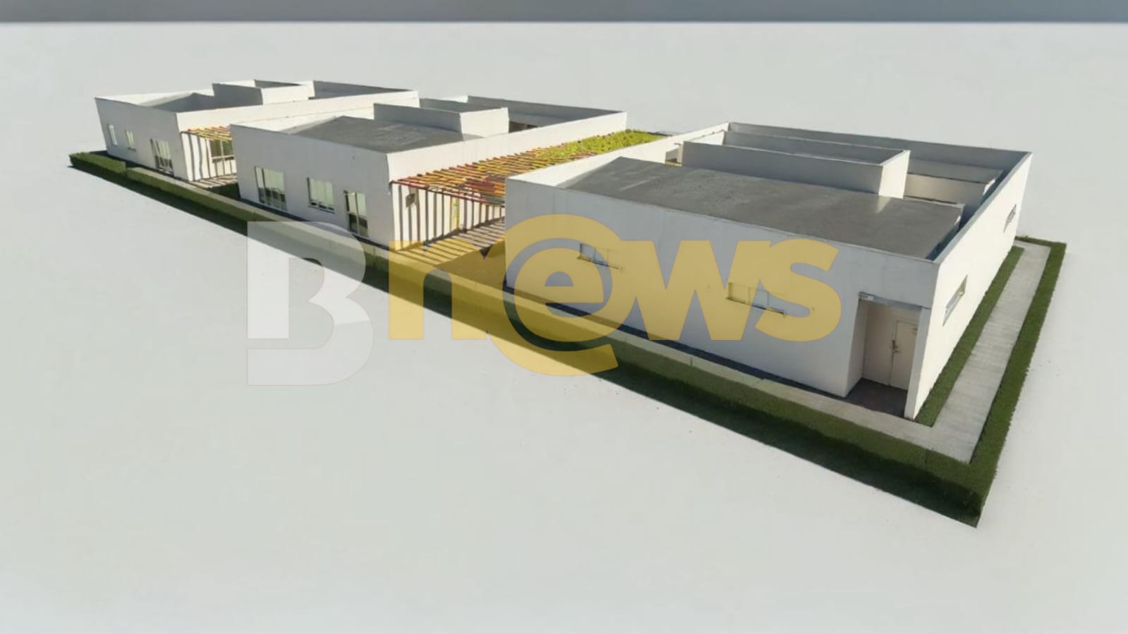 Divulgação de imagens de prédios do novo CT do Vitória