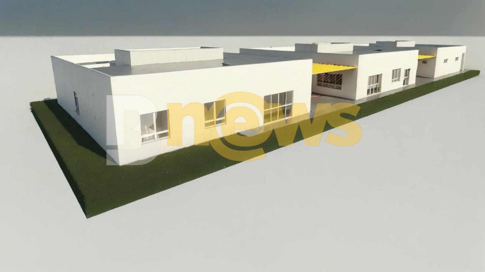 Divulgação de imagens de prédios do novo CT do Vitória