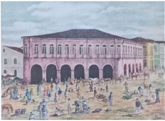 Gravura de Francisco Mangabeira Albernaz famoso aquarelista baiano, no ano de 1942. 