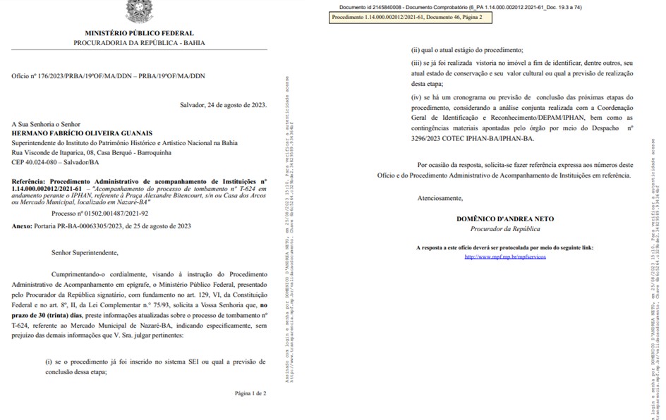 Ofício MPF BA