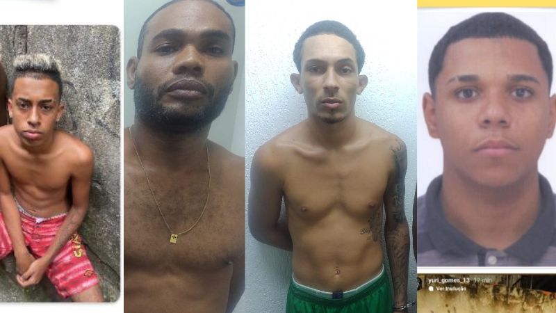 Suspeitos presos/ divulgação PMBA