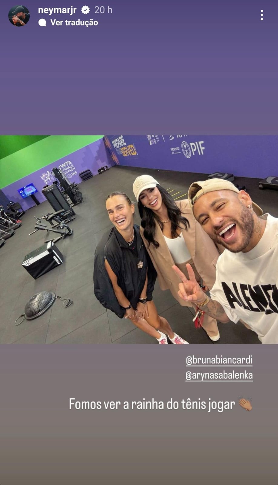 Stories publicado por Neymar 