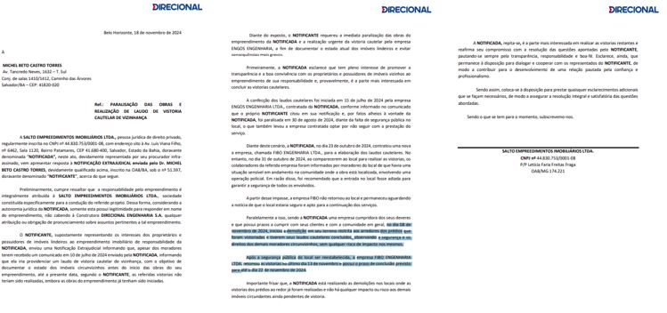 Resposta à Notificação