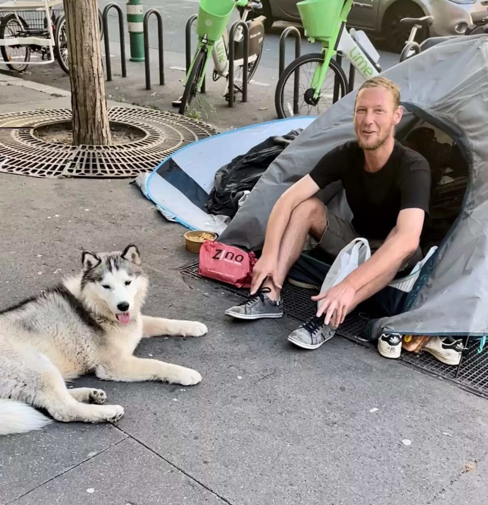 Cachorro faz amizade com morador de rua, muda vida de homem e ensina lição a tutor