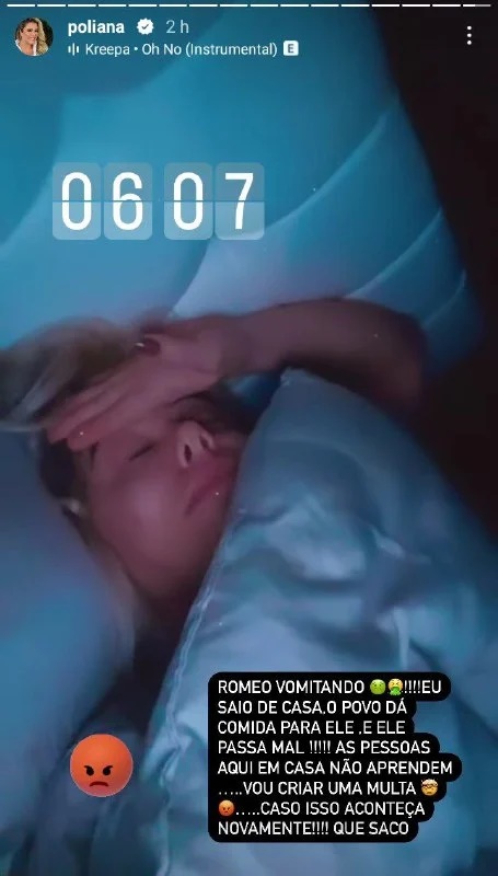 Esposa de Leonardo se revolta com familiares e funcionários após pet passar mal: "vou criar uma multa"